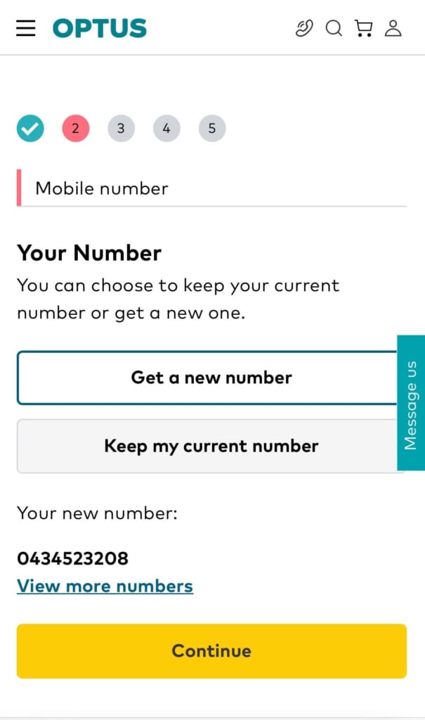Optus SIMカード有効化